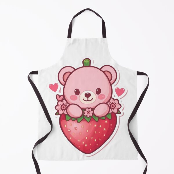 Item preview, Strawberry Bear Kawaii Sticker designed and sold by Stylestickers55.
