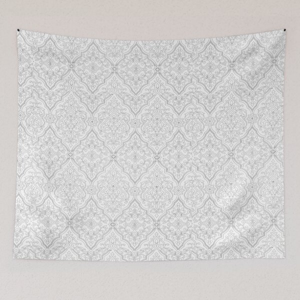 Item preview, Elegant Damask Arabesque Seamless Floral Pattern (V.2w) designed and sold by D-Islamic.