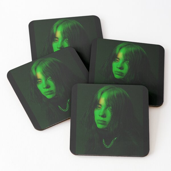 Item preview, Billie Eilish Green Neon Portrait Aesthetic Music Art designed and sold by jeborasudi.