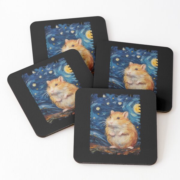 Item preview, Funny Hamster Starry Night Illustration Mom Dad Kids designed and sold by rafaeltto.