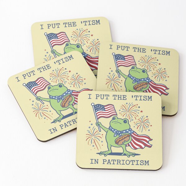 Item preview, Patriotic Frog 'Tism In Patriotism USA Flag designed and sold by d247.