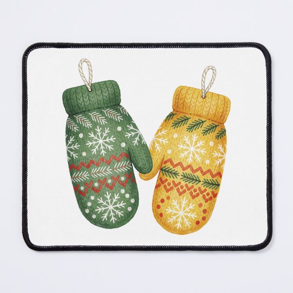 Item preview, Christmas Mittens Sticker | Cozy Winter Holiday Decor designed and sold by AillustriaAK.