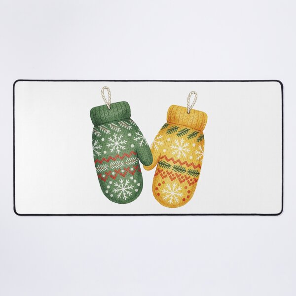 Item preview, Christmas Mittens Sticker | Cozy Winter Holiday Decor designed and sold by AillustriaAK.