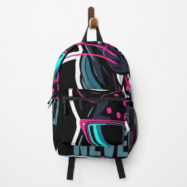 Item preview, Never Quit - Cyberpunk DJ Neon Black Panther designed and sold by BrokenVibe.