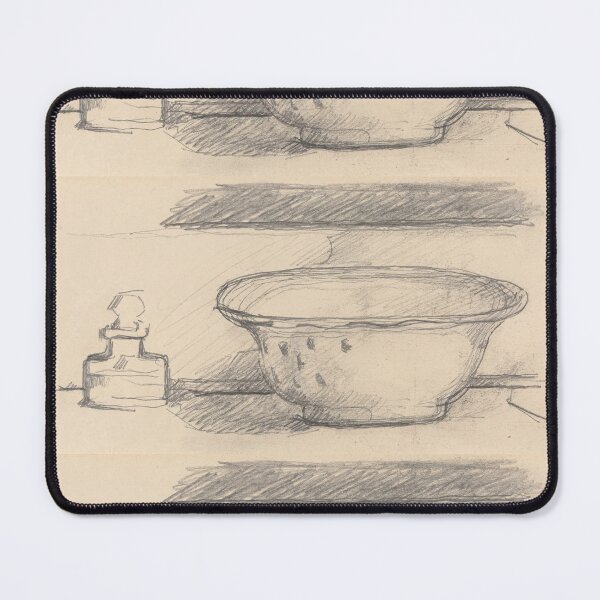 Item preview, Pencil Sketch of Bowl and Inkwell designed and sold by artofuniverse.