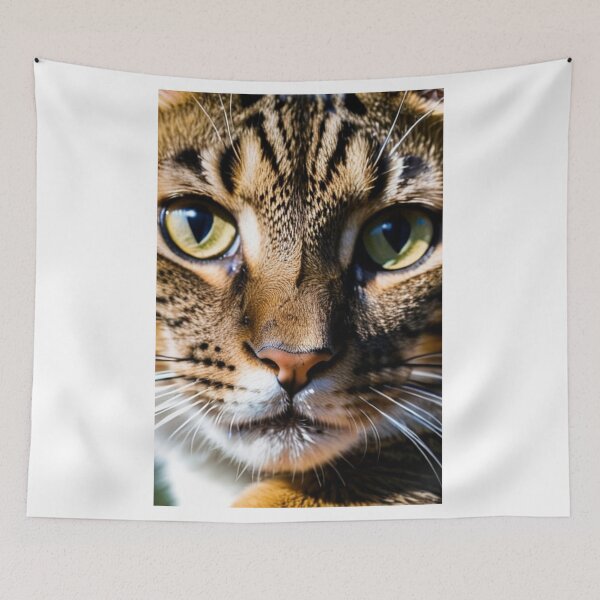 Item preview, Animals - Tabby Cat, Hypnotic Gaze and Piercing Green Eyes designed and sold by DoodyPets.