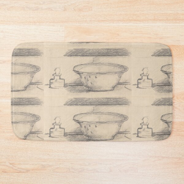 Item preview, Pencil Sketch of Bowl and Inkwell designed and sold by artofuniverse.
