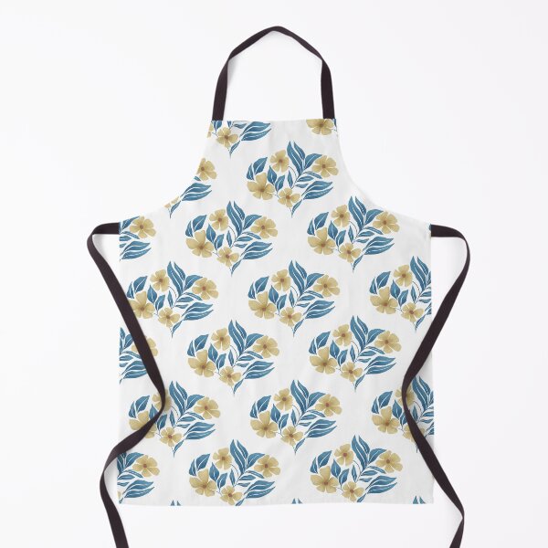 Item preview, Moody Gothic Indigo Blue and Yellow Floral Pattern designed and sold by StoriesInGrain.