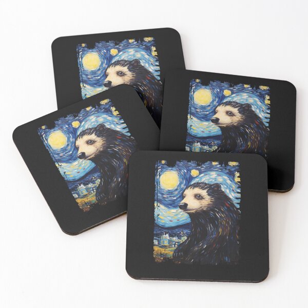 Item preview, Funny Honey Badger Starry Night Illustration Mom Dad Kids designed and sold by rafaeltto.