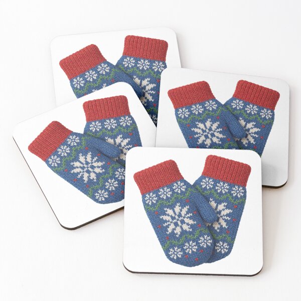 Item preview, Christmas Mittens Sticker | Cozy Winter Holiday Decor designed and sold by AillustriaAK.