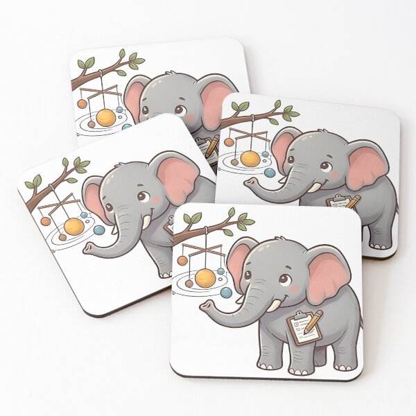 Item preview, elephant and book designed and sold by udsnevershop.