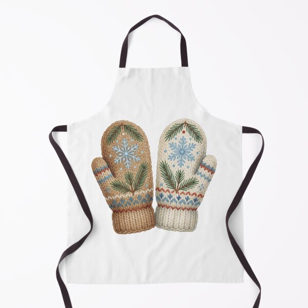 Item preview, Christmas Mittens Sticker | Cozy Winter Holiday Decor designed and sold by AillustriaAK.