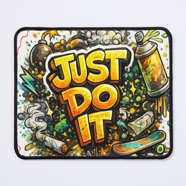 Item preview, Just Do It – Street Graffiti Motivation Sticker designed and sold by Genzfirevibes.
