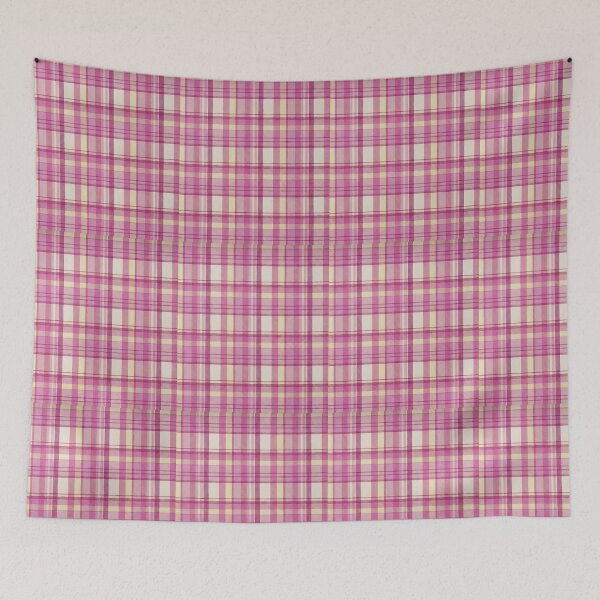 Item preview, Pink plaid cottage core pattern designed and sold by Luv4tete.