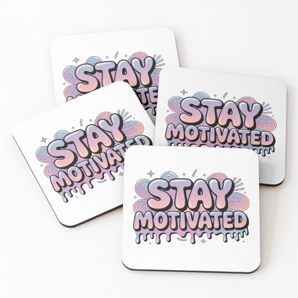 Item preview, Stay Motivated Pastel Motivational Design | Positive Mindset Quote designed and sold by Cool-cat-art.