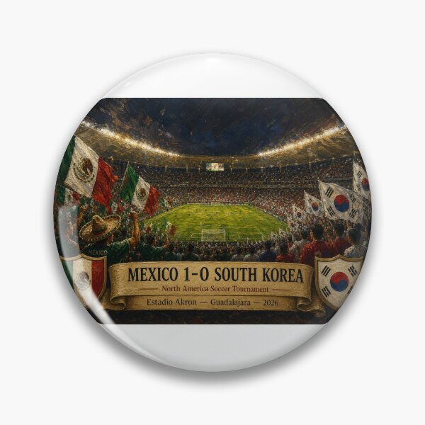 Item preview, Oil Painting  Mexico vs South Korea 2026 Match designed and sold by BrickByDream.