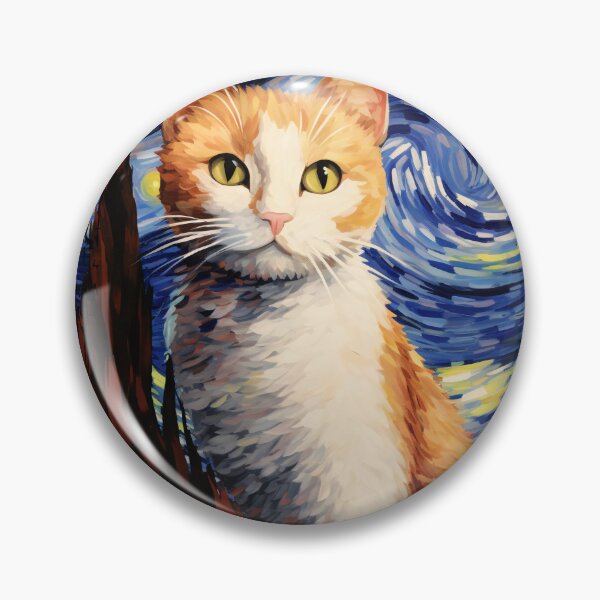 Item preview, Funny Japanese Bobtail Cat Starry Night Illustration Mom Dad Kids designed and sold by rafaeltto.