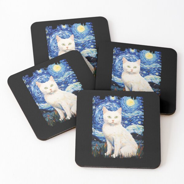 Item preview, Funny Khao Manee Cat Starry Night Illustration Mom Dad Kids designed and sold by rafaeltto.