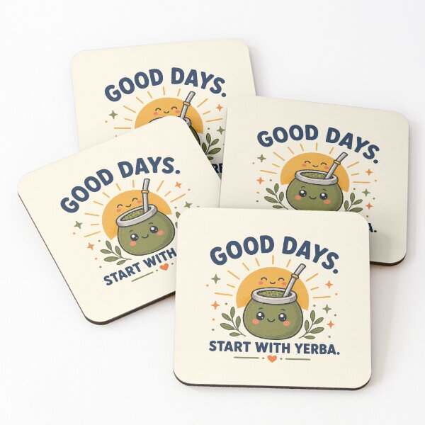 Item preview, Good Days Start With Yerba Cute Graphic designed and sold by BlackSector77.