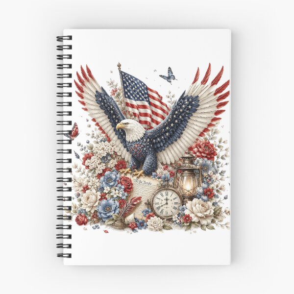 Item preview, Patriotic Bald Eagle and American Flag designed and sold by PetalGarden.