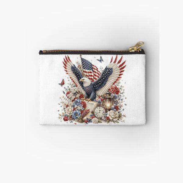 Item preview, Patriotic Bald Eagle and American Flag designed and sold by PetalGarden.