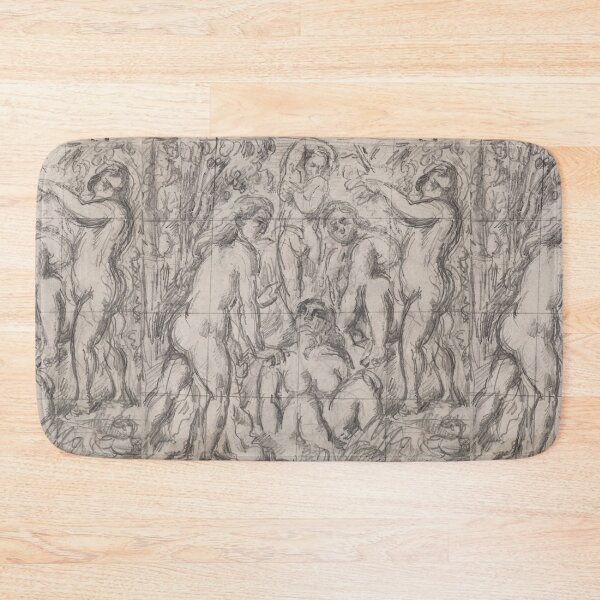 Item preview, Bathers in a Wooded Landscape Sketch designed and sold by artofuniverse.