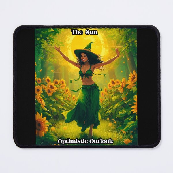 Item preview, The Sun - Tarot Card from Wildwood Green Witch Tarot Deck designed and sold by Earth Nature Creations.