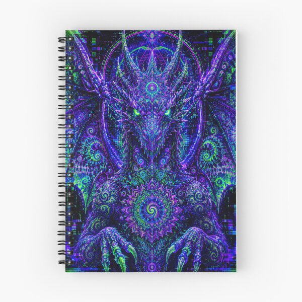 Item preview, Psychedelic Fractal Mandala Dragon Glitch Art designed and sold by hyperbeast store.