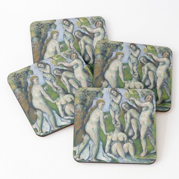 Item preview, Five Bathers in a Green Landscape designed and sold by artofuniverse.