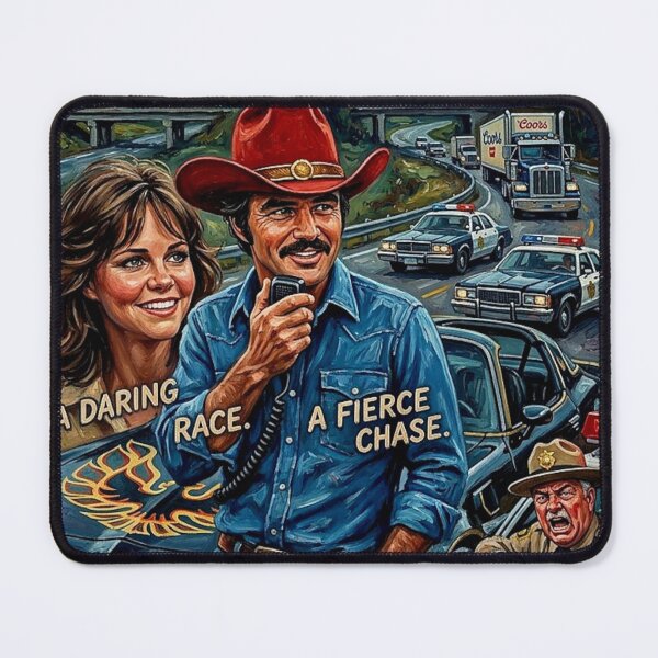 Item preview, A Daring Race. A Fierce Chase. – Smokey and the Bandit Fine Art Print designed and sold by Art's Diner.
