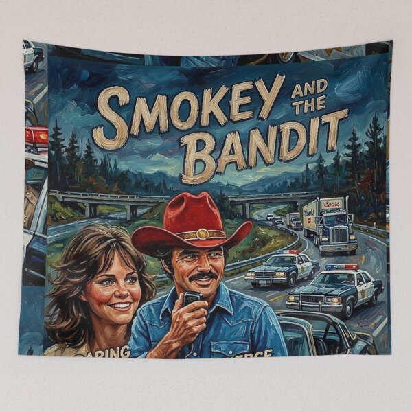 Item preview, A Daring Race. A Fierce Chase. – Smokey and the Bandit Fine Art Print designed and sold by Art's Diner.