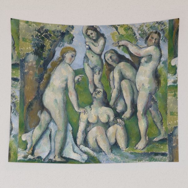 Item preview, Five Bathers in a Green Landscape designed and sold by artofuniverse.