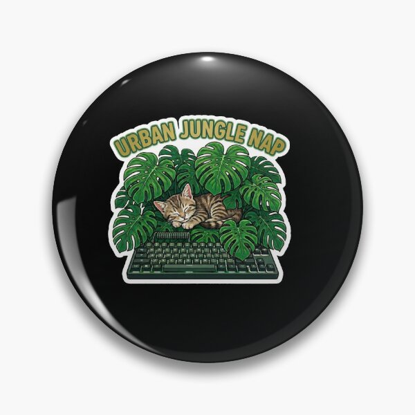 Item preview, Urban Jungle Nap Cozy Cat Desk Plant Design designed and sold by Cat Meme Fund.