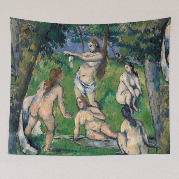Item preview, Bathers Among Trees in Green Landscape designed and sold by artofuniverse.