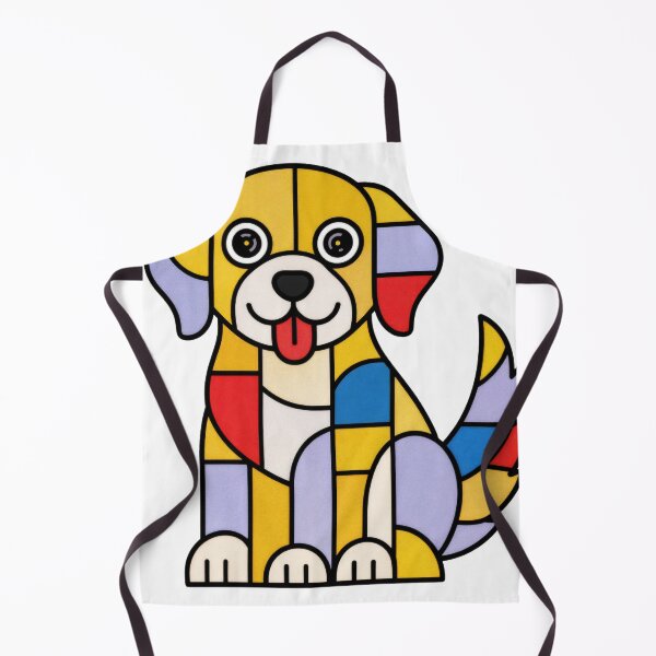 Item preview, T-Shirt - Sticker: Geometric Dog: Mosaic Colors designed and sold by ForeverPrintsOK.