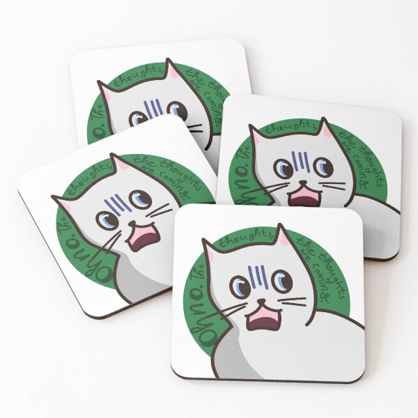 Item preview, Oh No The Thoughts Are Coming – Funny Anxiety Cat Illustration designed and sold by Sumpfmaus.
