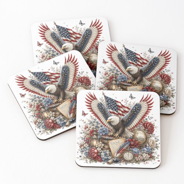Item preview, American Eagle Freedom and Liberty Patriotic Artwork designed and sold by PetalGarden.
