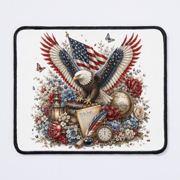 Item preview, American Eagle Freedom and Liberty Patriotic Artwork designed and sold by PetalGarden.
