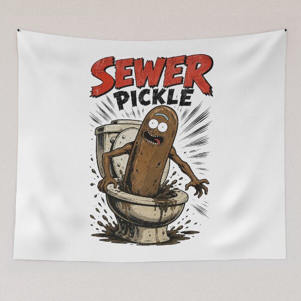 Item preview, Sewer Pickle Toilets designed and sold by unfamouzzz.