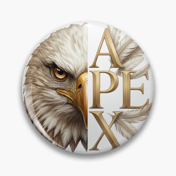 Item preview, APEX Eagle Split Face Gold Typography designed and sold by Presshue.