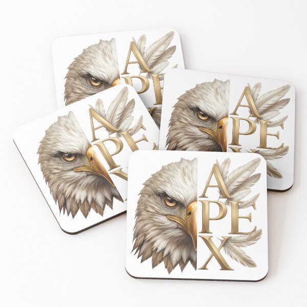 Item preview, APEX Eagle Split Face Gold Typography designed and sold by Presshue.
