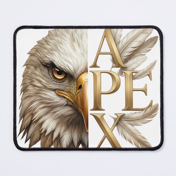Item preview, APEX Eagle Split Face Gold Typography designed and sold by Presshue.