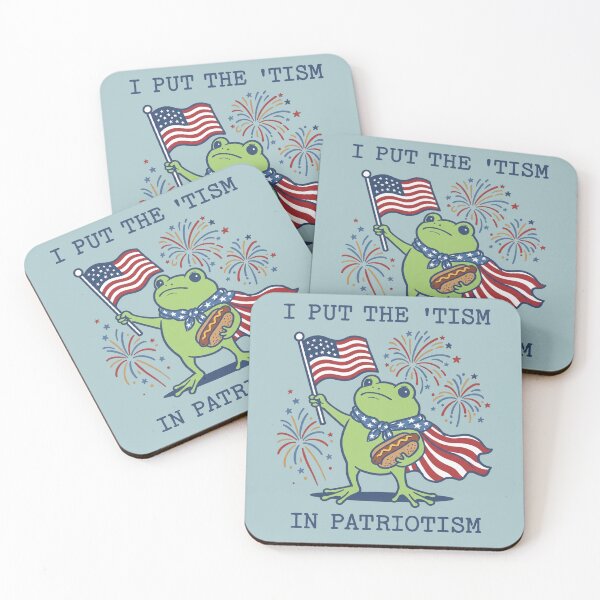 Item preview, Patriotic Frog 'Tism In Patriotism USA Flag designed and sold by d247.