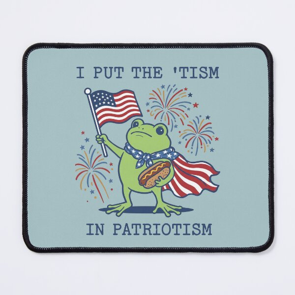 Item preview, Patriotic Frog 'Tism In Patriotism USA Flag designed and sold by d247.