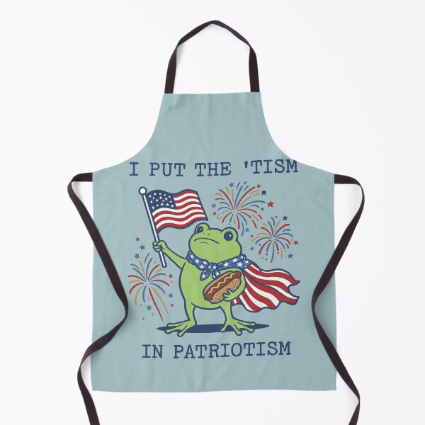 Item preview, Patriotic Frog 'Tism In Patriotism USA Flag designed and sold by d247.