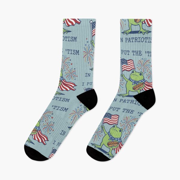 Item preview, Patriotic Frog 'Tism In Patriotism USA Flag designed and sold by d247.