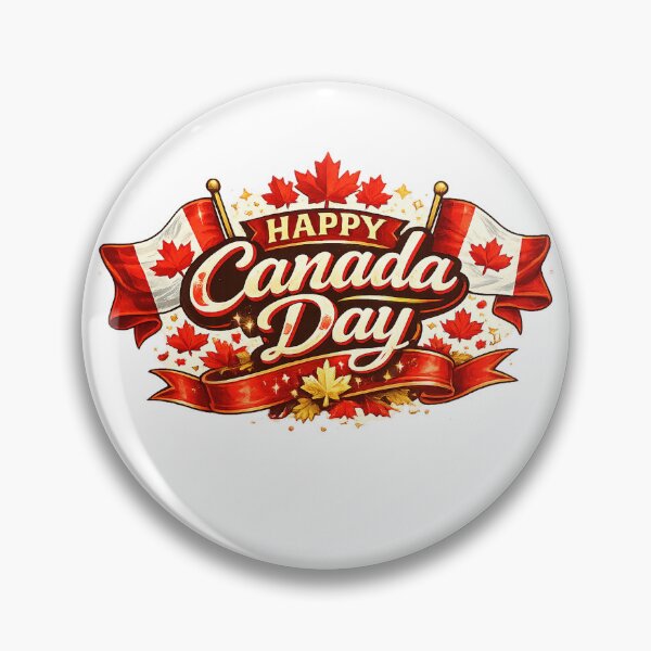Item preview, Happy Canada Day Patriotic Maple Leaf Celebration T-Shirt Design designed and sold by CreativeNest Prints.