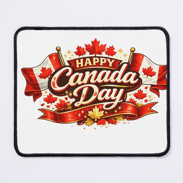 Item preview, Happy Canada Day Patriotic Maple Leaf Celebration T-Shirt Design designed and sold by CreativeNest Prints.