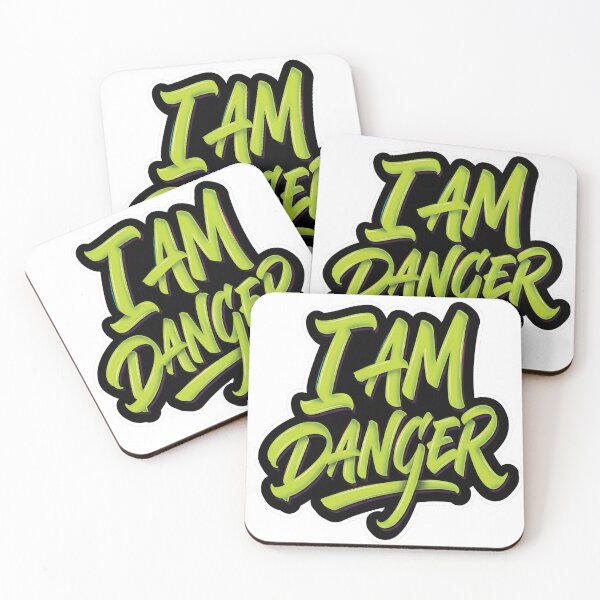 Item preview, Neon Graffiti I Am Danger Typography T-Shirt designed and sold by AKDesign26.