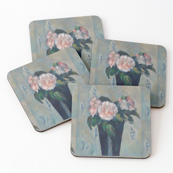 Item preview, Pink Roses in Blue Vase Still Life designed and sold by artofuniverse.